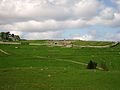 Blick vom Süden auf die Kastellruine