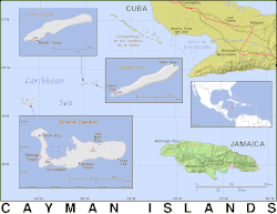 Location of Cayman Islands