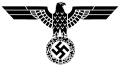 Variante du Parteiadler du parti nazi (1933-1935), avec tête regardant sa gauche.