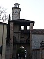 Vista posteriore della torre scudata di Cordovado