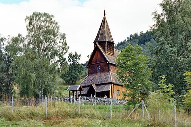 view of church and mountain