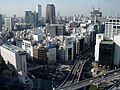 Akasaka with Suntory Hall at right, Tokyo (taken from the Akasaka Prince Hotel)