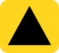 Triangle d'Urgence voie de déviation de l'autoroute et d'autre de la route principale de la circulation