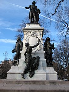 Monument à La Fayette (1891), Washington.