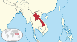 Location of Laos Qirolligi