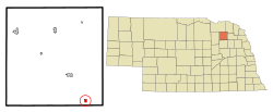 Location of Hadar, Nebraska