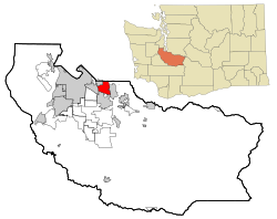 Location of Edgewood, Washington