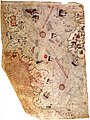 Image 37Surviving fragment of the first World Map of Piri Reis (1513) (from Science in the medieval Islamic world)