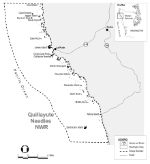 Quillayute Needles map