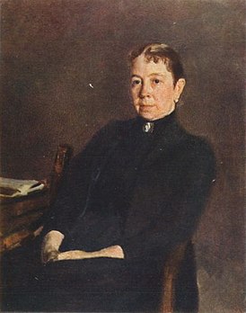 Портрет П. Д. Антиповой работы В. А. Серова. 1890 год.