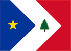 Drapeau des Acadiens de Nouvelle-Angleterre.