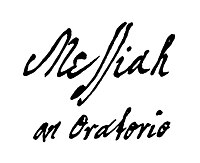 Titulní strana autografu Händelovy partitury
