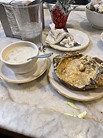 Clam Chowder and a "Crab Back"
