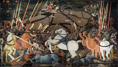 Die Schlacht von San Romano, Uffizien, Florenz