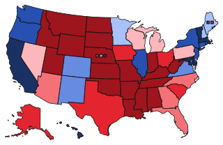 Map of states by PVI (as of the 2020 election)