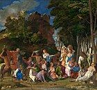 Giovanni Bellini and Titian, The Feast of the Gods, c. 1514