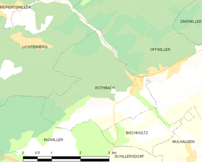 Poziția localității Rothbach