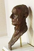 Bronze bust of Hordern