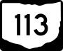 State Route 113 marker