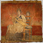 فن روماني من جدارية فيللا بوسكوريالي الجصية تعود لنحو 40 ق.م.