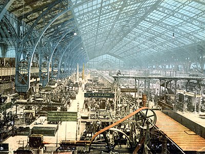 La Galería de las Máquinas de la Exposición Universal de 1889 fue el espacio cubierto más grande del mundo cuando se construyó.