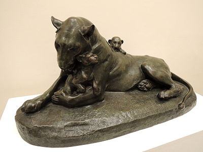 Lionne et lionceaux (vers 1890), bronze, musée des Beaux-Arts de Rennes.