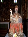 "Maestro di Boccioleto", San Pietro, statua in legno policromo, ca. 1485-90, nella chiesa parrocchiale di San Pietro e San Paolo.