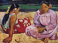 Mujeres de Tahiti, de Gauguin, 1891.