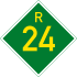 Provinsiale roete R24 shield