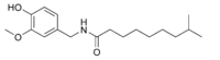 Chemische structuur van dihydrocapsaïcine