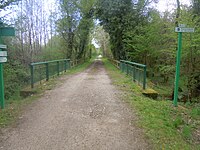 La voie verte à son entrée dans le département du Morbihan.