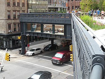A High Line a 10. sugárútnál (10th Avenue Square)