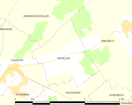Mapa obce Heiwiller