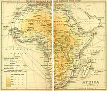 Транспортна мережа континенту, 1899 рік