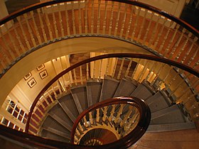 The Old State House's spiral staircase