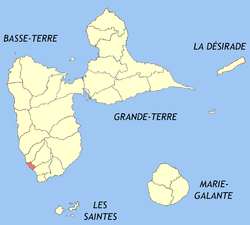 Kart over Basse-Terre