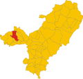 Collocatio finium Municipii in Provincia Nuorensi.