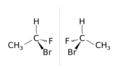 Exemple de doas moleculas enantiomèras.