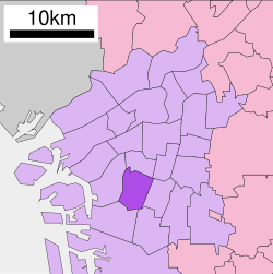 西成區在大阪府的位置