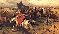 Scontro di cavalleria polacca contro quella ottomana.