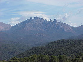 Vue des aiguilles de Bavella.