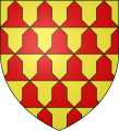 Blason de la maison de Bauffremont : Vairé d'or et de gueules.