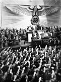 Hitler's speech in the Reichstag