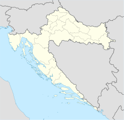 ドゥブロヴニクの位置（クロアチア内）