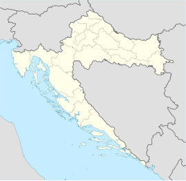 Пакрац на карти Хрватске