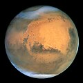 Bilde av Mars teke med Hubbleteleskopet.