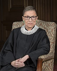 Official portrait of Justice Ruth Bader Ginsburg as of 2016.