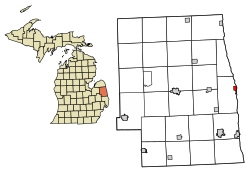 Location of Port Sanilac, Michigan