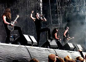 The band performing in 2008