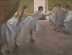 Degas, Bailarines en el ensayo